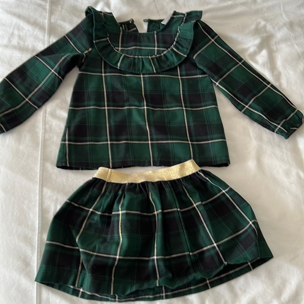 Carters 2 T top & skirt set